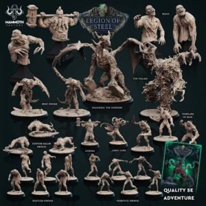 STL 3D Pack Mammoth Factory Legion Steel | Dnd, Tabletop, RPG, PathFinder, Miniature