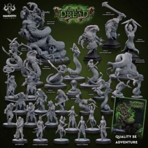 STL 3D Pack Mammoth Factory Coils of Dread | Dnd, Tabletop, RPG, PathFinder, Miniature