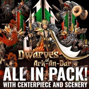 STL 3D Pack Heroes Infinite Dwarves of Ark An Dar | Dnd, Tabletop, RPG, PathFinder, Miniature